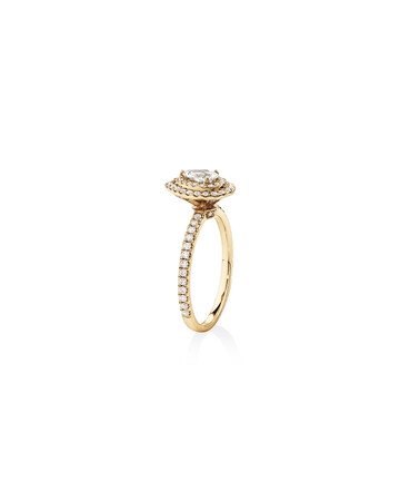 Double Halo Ring with 0.71 Carat TW of Diamonds in 18kt Yellow Gold Double Halo Ring with 0.71 Carat TW of Diamonds in 18kt Yellow Gold