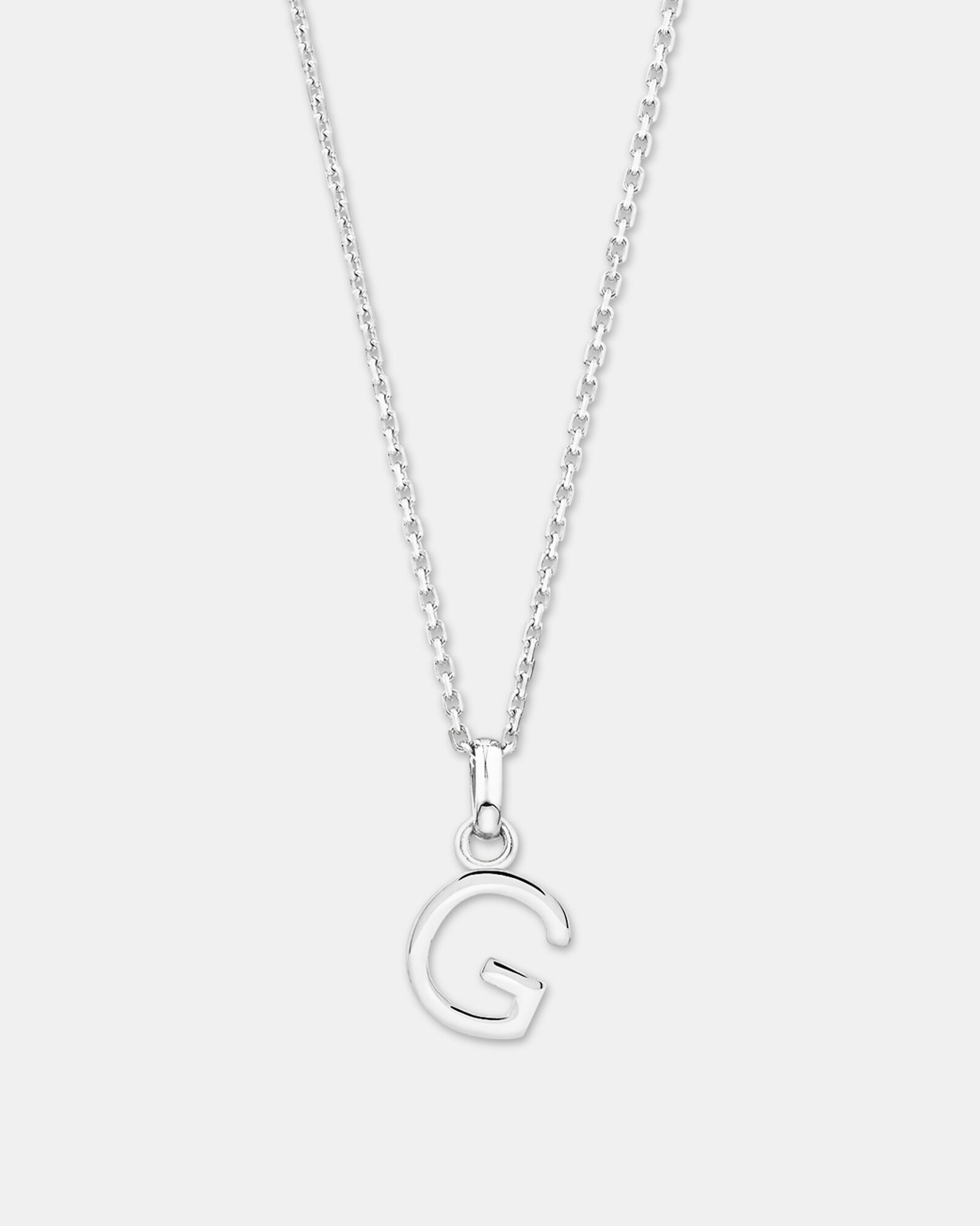 "G" Initial Pendant in Sterling Silver