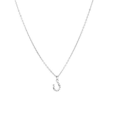 Mini Horseshoe Pendant in Sterling Silver Mini Horseshoe Pendant in Sterling Silver