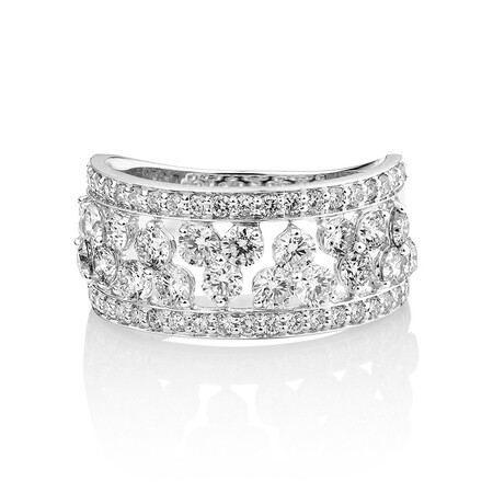 Laboratory-Created 2 Carat Diamond Ring in 10ct White Gold Laboratory-Created 2 Carat Diamond Ring in 10ct White Gold