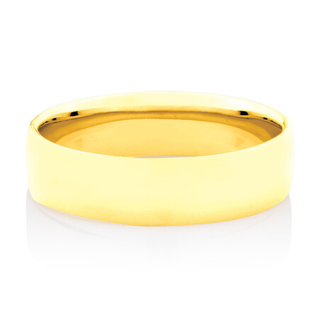 Half Round Wedding Band in 10kt Yellow Gold Half Round Wedding Band in 10kt Yellow Gold