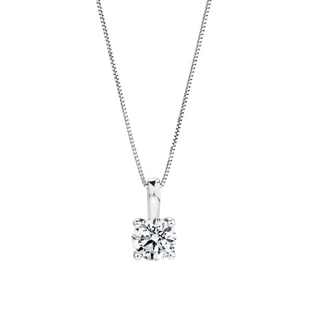 Solitaire Pendant with 1.0 Carat TW of Diamonds in 14kt Gold Solitaire Pendant with 1.0 Carat TW of Diamonds in 14kt Gold