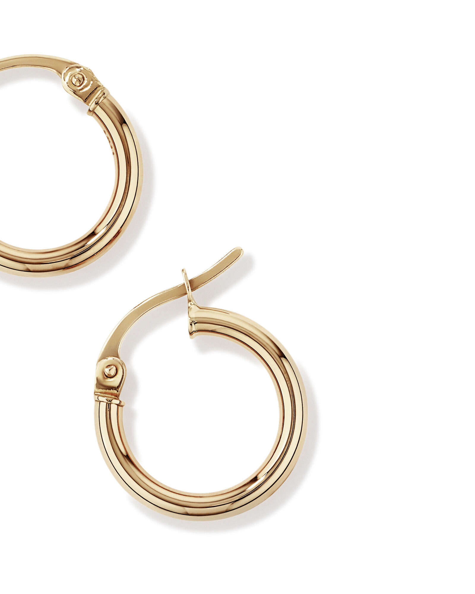 10mm Hoop Earrings 10kt Yellow Gold