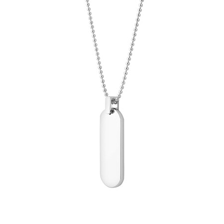55cm (22") Dog Tag Pendant in Sterling Silver 55cm (22") Dog Tag Pendant in Sterling Silver