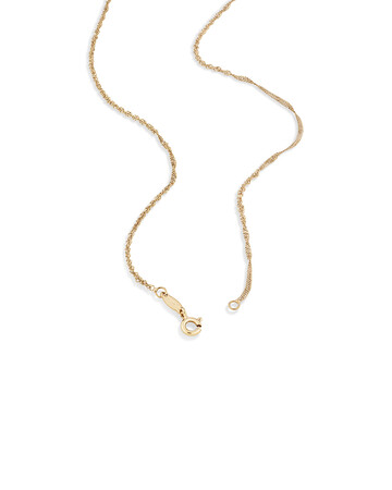 45cm (18") 1.5mm-2mm Width Diamond Cut Singapore Chain in 14kt Yellow Gold 45cm (18") 1.5mm-2mm Width Diamond Cut Singapore Chain in 14kt Yellow Gold