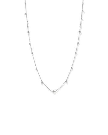 60cm (24") Bead Necklace in Sterling Silver 60cm (24") Bead Necklace in Sterling Silver