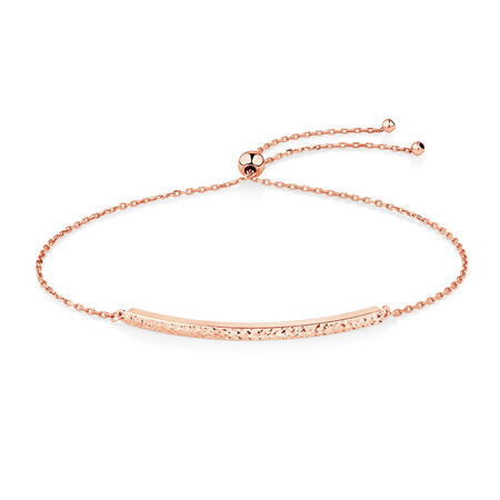 Adjustable Bar Bracelet in 10kt Rose Gold Adjustable Bar Bracelet in 10kt Rose Gold