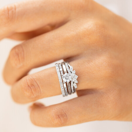 Southern Star Solitaire Engagement Ring with a 0.70 Carat TW Diamond in 14kt White Gold Southern Star Solitaire Engagement Ring with a 0.70 Carat TW Diamond in 14kt White Gold