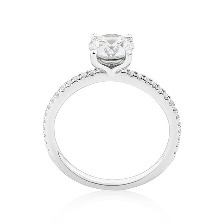 Laboratory-Created 1.14 Carat TW of Diamond Ring In 14kt White Gold Laboratory-Created 1.14 Carat TW of Diamond Ring In 14kt White Gold