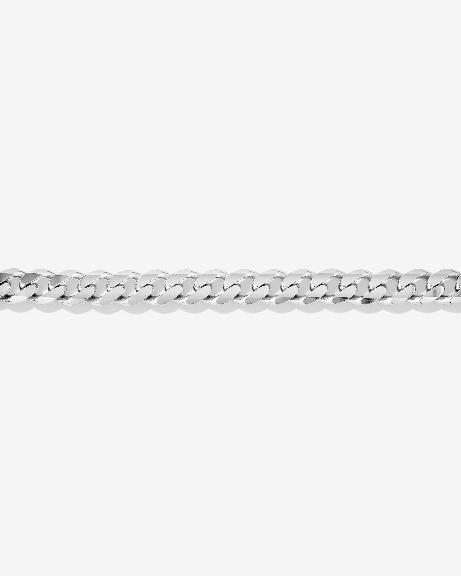 13mm Curb Bracelet  in Sterling Silver