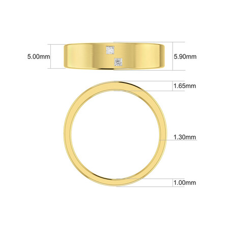 Men's Ring with Diamonds in 10kt White Gold Men's Ring with Diamonds in 10kt White Gold