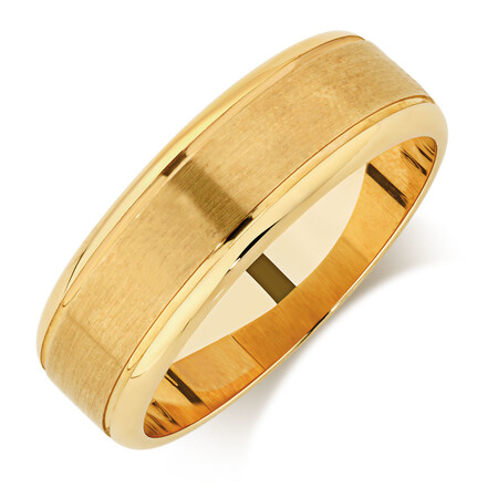 Men's Wedding Band in 10kt Yellow Gold Men's Wedding Band in 10kt Yellow Gold