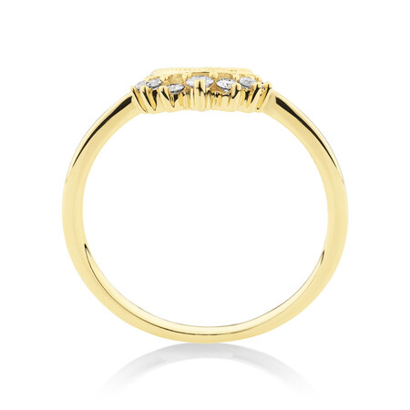 Evermore Wedding Band with 0.10 Carat TW of Diamonds in 10kt Yellow Gold Evermore Wedding Band with 0.10 Carat TW of Diamonds in 10kt Yellow Gold