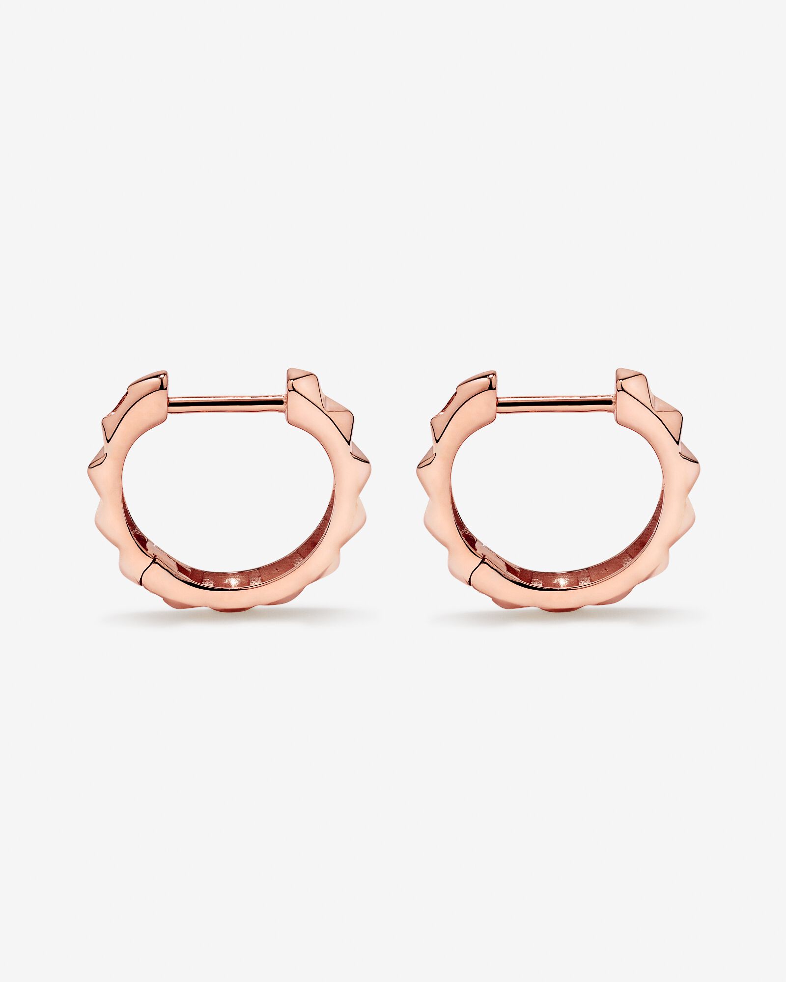 Signature Connect Huggie Earrings 10kt Rose Gold