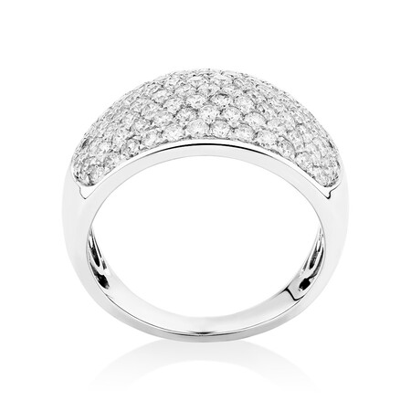 Ring with 1.5 Carat TW of Diamonds in 10kt White Gold Ring with 1.5 Carat TW of Diamonds in 10kt White Gold