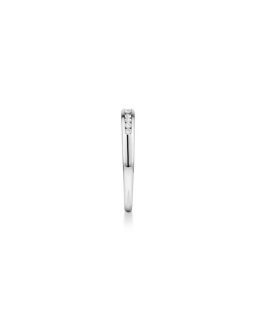 Wedding Band with 0.15 Carat TW of Diamonds in 10kt White Gold Wedding Band with 0.15 Carat TW of Diamonds in 10kt White Gold