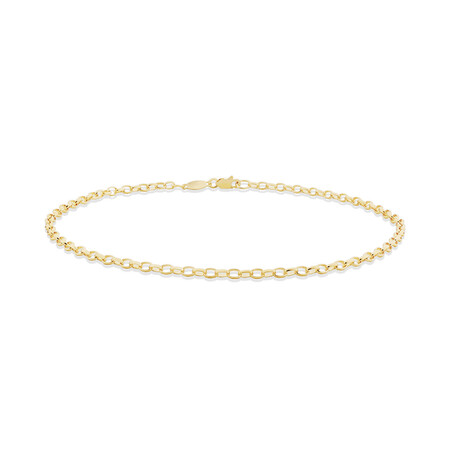 27cm (11") Rolo Anklet in 10kt Yellow Gold 27cm (11") Rolo Anklet in 10kt Yellow Gold