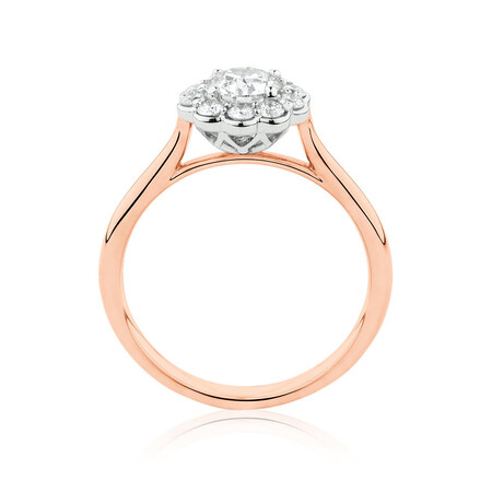 Southern Star Engagement Ring with 1/2 Carat TW of Diamonds in 14kt Rose & White Gold Southern Star Engagement Ring with 1/2 Carat TW of Diamonds in 14kt Rose & White Gold