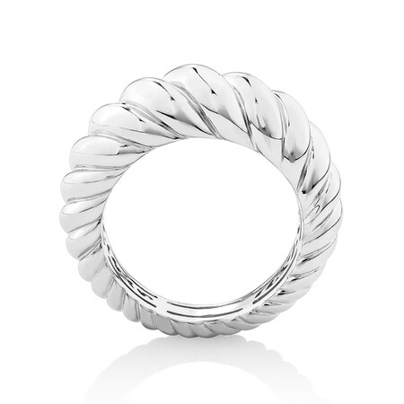 Sculpture Croissant Ring In Sterling Silver Sculpture Croissant Ring In Sterling Silver