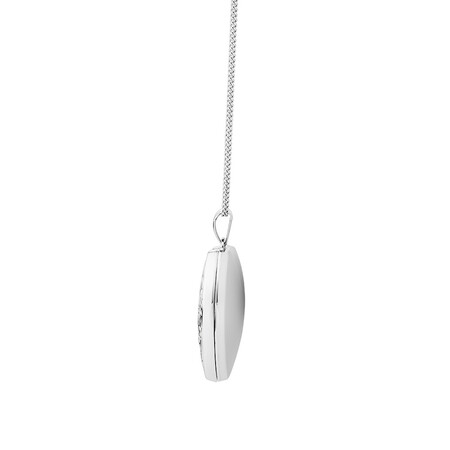 Patterned Heart Locket in Sterling Silver Patterned Heart Locket in Sterling Silver