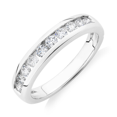 Evermore Wedding Band with 0.50 Carat TW of Diamonds in 18kt White Gold
