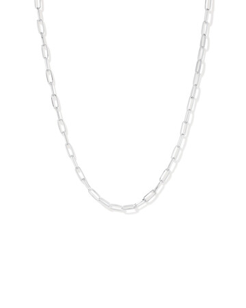 46cm Paperclip Chain in Sterling Silver 46cm Paperclip Chain in Sterling Silver