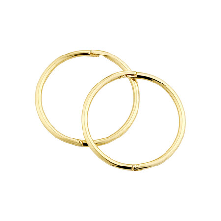 16mm Sleepers in 10kt Yellow Gold