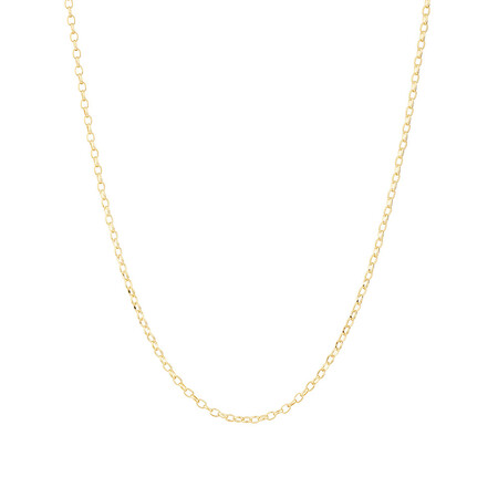55cm (22") Oval Rolo Chain in 10kt Yellow Gold 55cm (22") Oval Rolo Chain in 10kt Yellow Gold