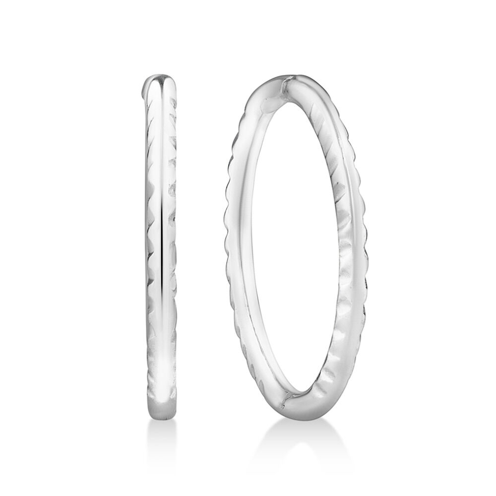 12mm Sleeper Earrings in Sterling Silver