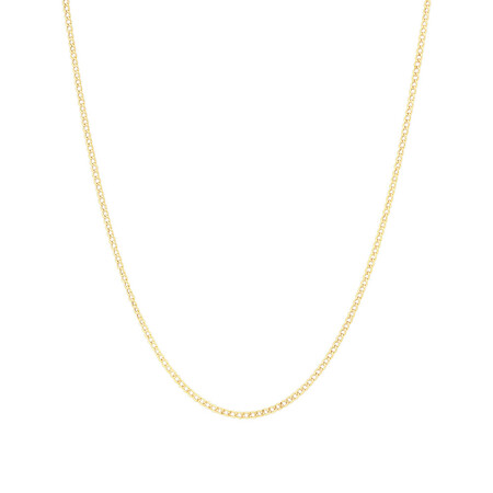 50cm (20") Hollow Curb Chain in 10kt Yellow Gold 50cm (20") Hollow Curb Chain in 10kt Yellow Gold