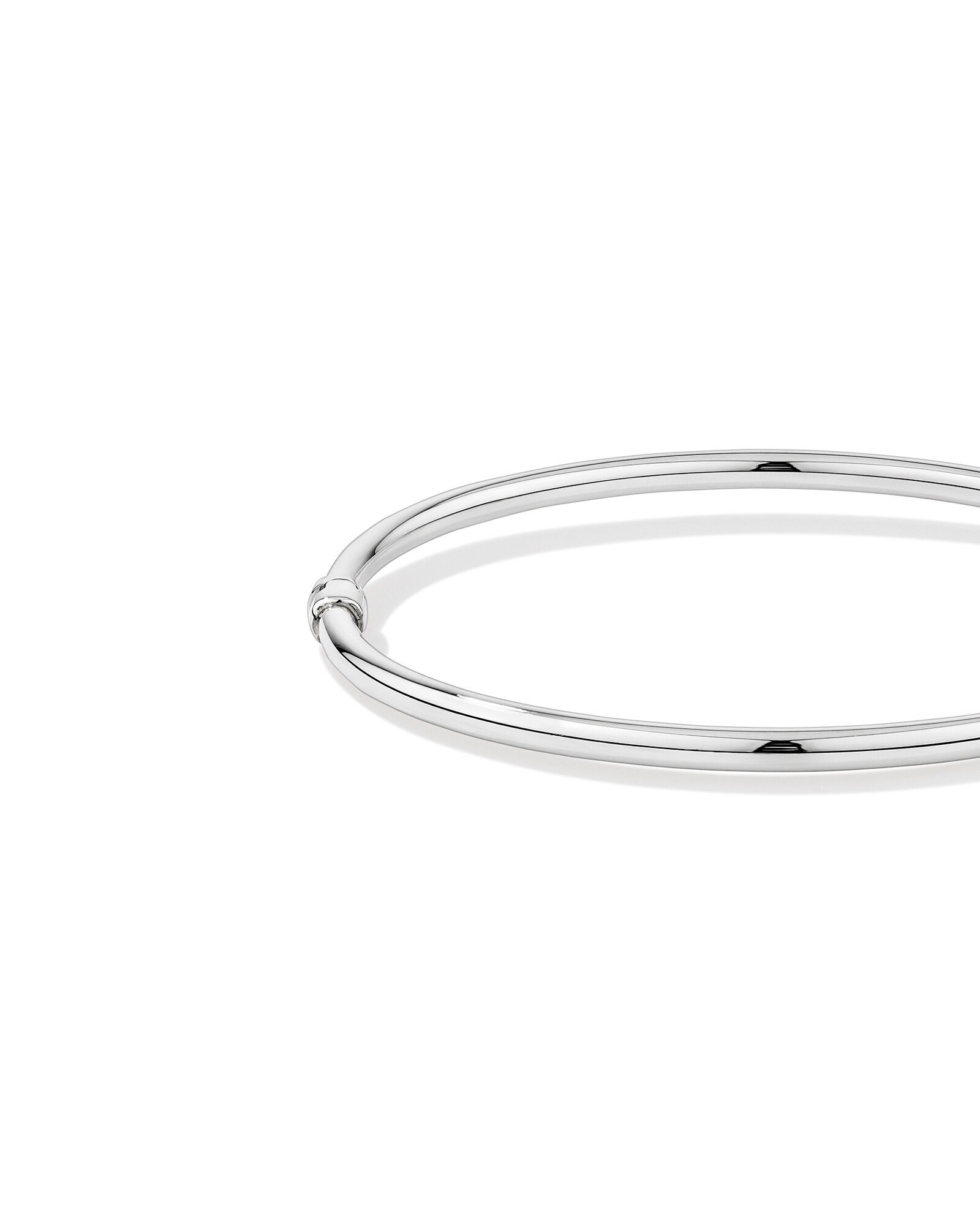 60mm Hollow Tube Bangle in Sterling Silver