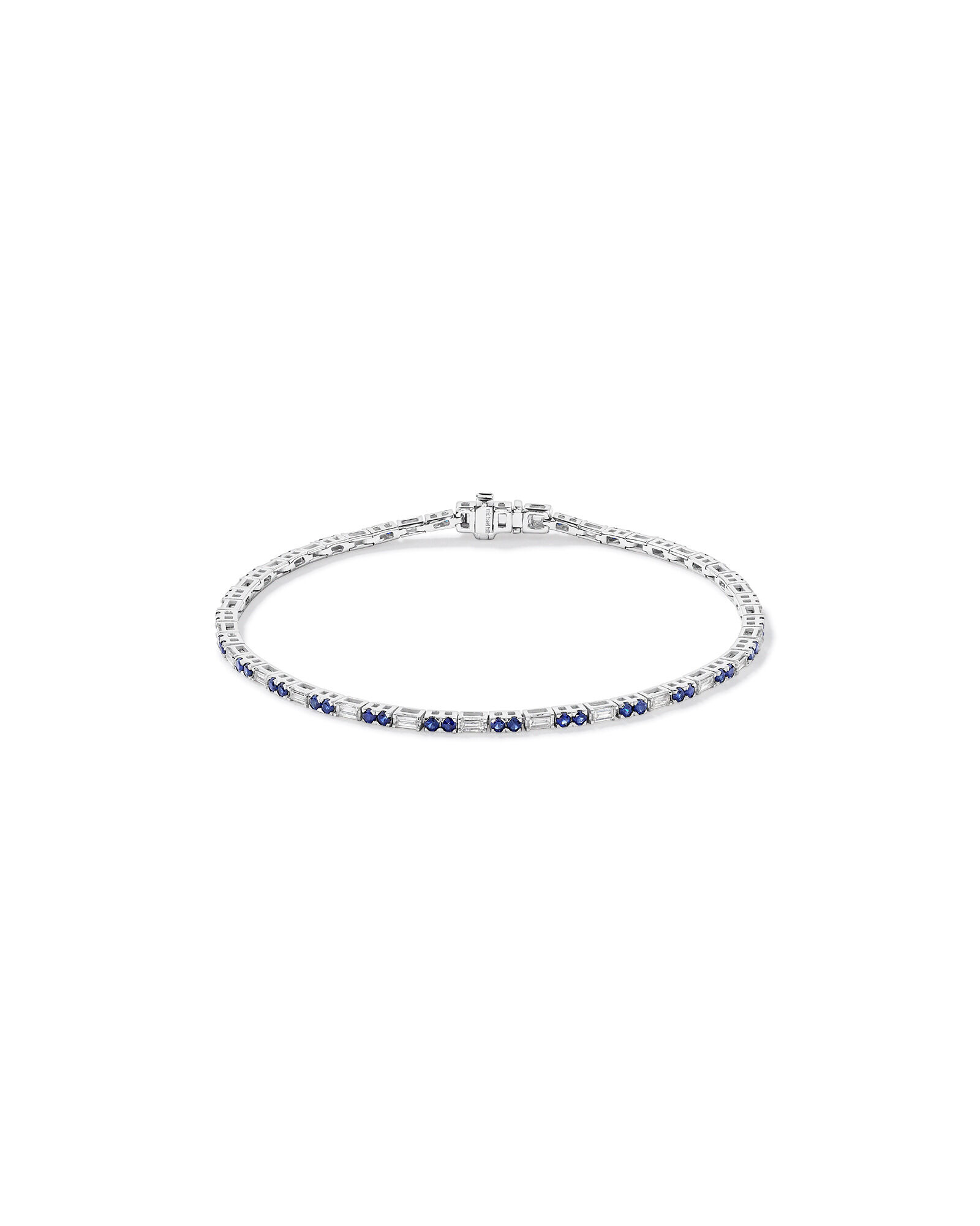 Black sapphire tennis bracelet on sale