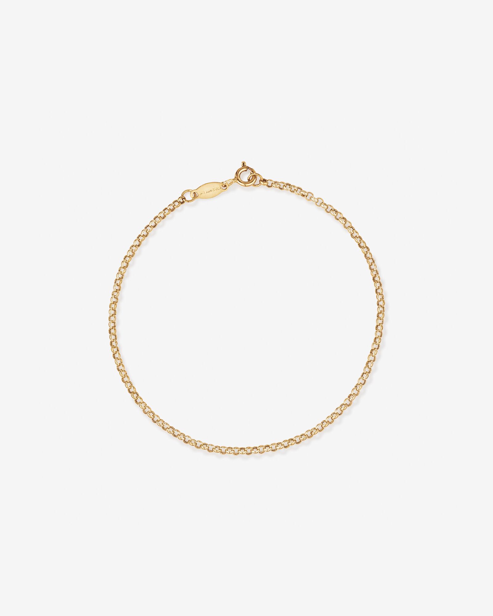 19cm (7.5") 2mm-2.5mm Width Belcher Bracelet in 10kt Yellow Gold