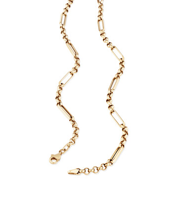 50cm Hollow Belcher Fob Necklace in 10kt Yellow Gold 50cm Hollow Belcher Fob Necklace in 10kt Yellow Gold