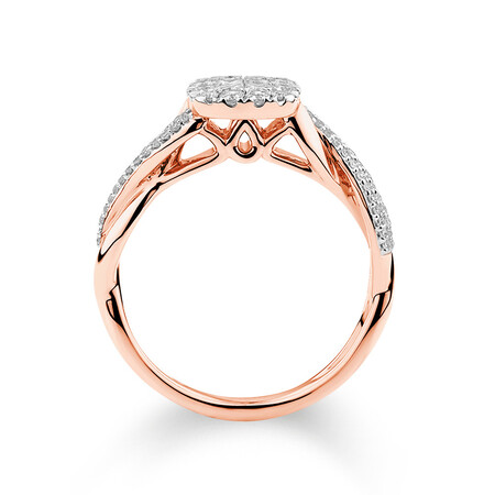 Evermore Engagement Ring with 0.50 Carat TW of Diamonds in 14kt Rose Gold Evermore Engagement Ring with 0.50 Carat TW of Diamonds in 14kt Rose Gold
