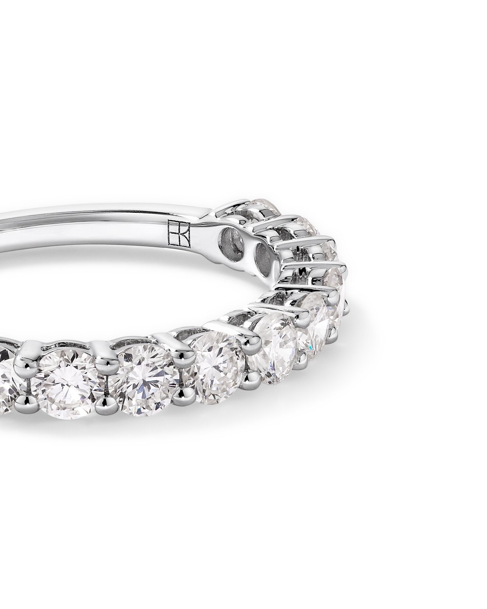 1.00 Carat TW Round Brilliant Laboratory-Grown Diamond Wedding Band in 14kt White Gold