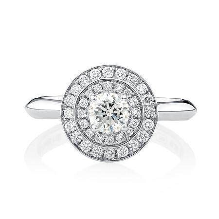 Whitefire Engagement Ring with 3/4 Carat TW of Diamonds in 18kt White & 22kt Yellow Gold Whitefire Engagement Ring with 3/4 Carat TW of Diamonds in 18kt White & 22kt Yellow Gold