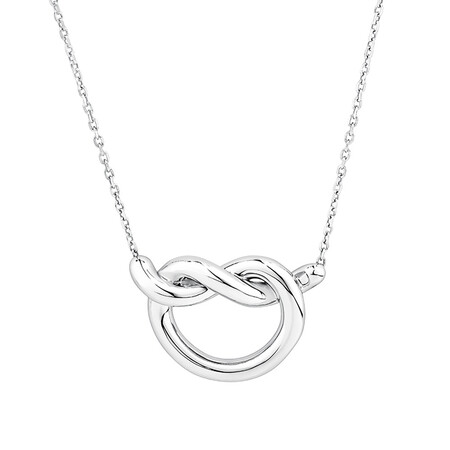 Knot Necklace in Sterling Silver Knot Necklace in Sterling Silver