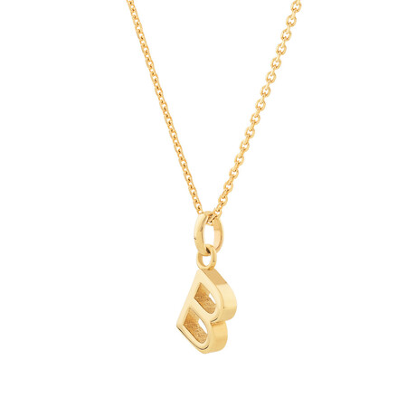 B Initial Pendant in 10kt Yellow Gold B Initial Pendant in 10kt Yellow Gold