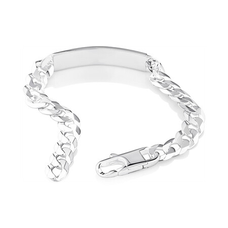 21cm (8.5") Identity Bracelet in Sterling Silver 21cm (8.5") Identity Bracelet in Sterling Silver