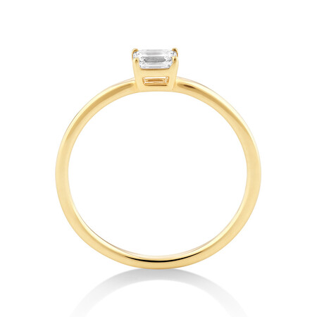 Laboratory-Created 0.23 Carat TW Diamond Solitaire Ring in 10kt Yellow Gold Laboratory-Created 0.23 Carat TW Diamond Solitaire Ring in 10kt Yellow Gold
