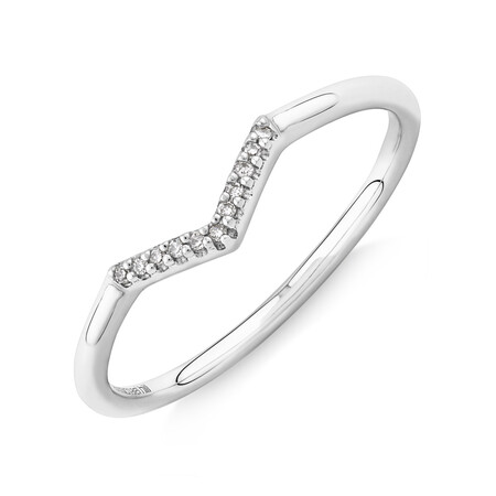 Arrow Ring with Diamonds in Sterling Silver Arrow Ring with Diamonds in Sterling Silver