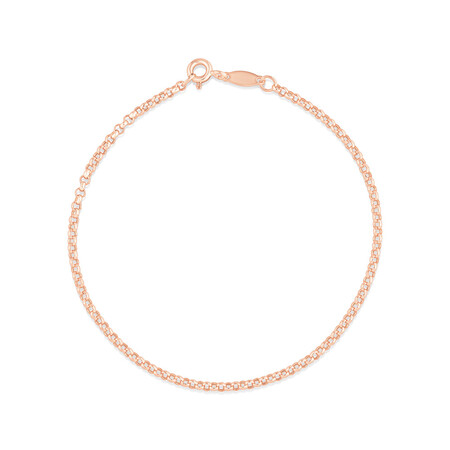 19cm (7.5") 2mm-2.5mm Width Belcher Bracelet in 10kt Rose Gold 19cm (7.5") 2mm-2.5mm Width Belcher Bracelet in 10kt Rose Gold