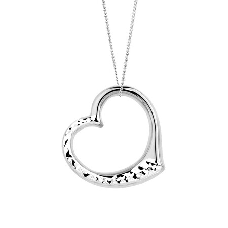 Heart Pendant in 10kt White Gold Heart Pendant in 10kt White Gold