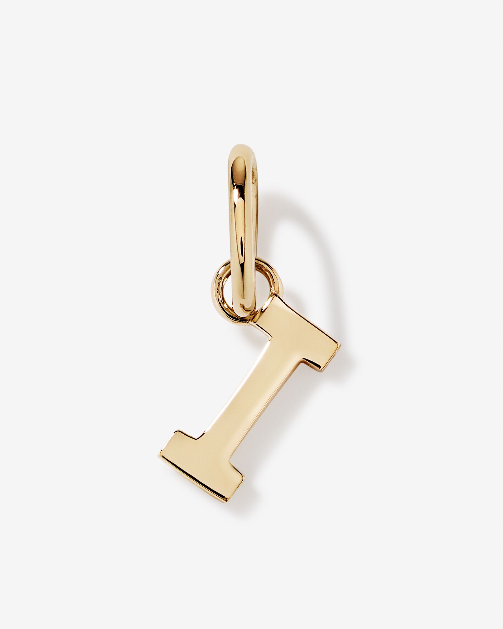 Letter I Initial Pendant in 10kt Yellow Gold