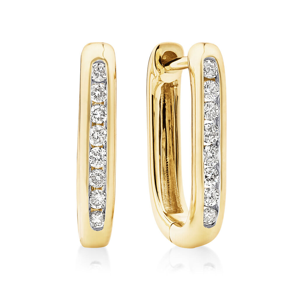 Gold hoop earrings michael hill deals