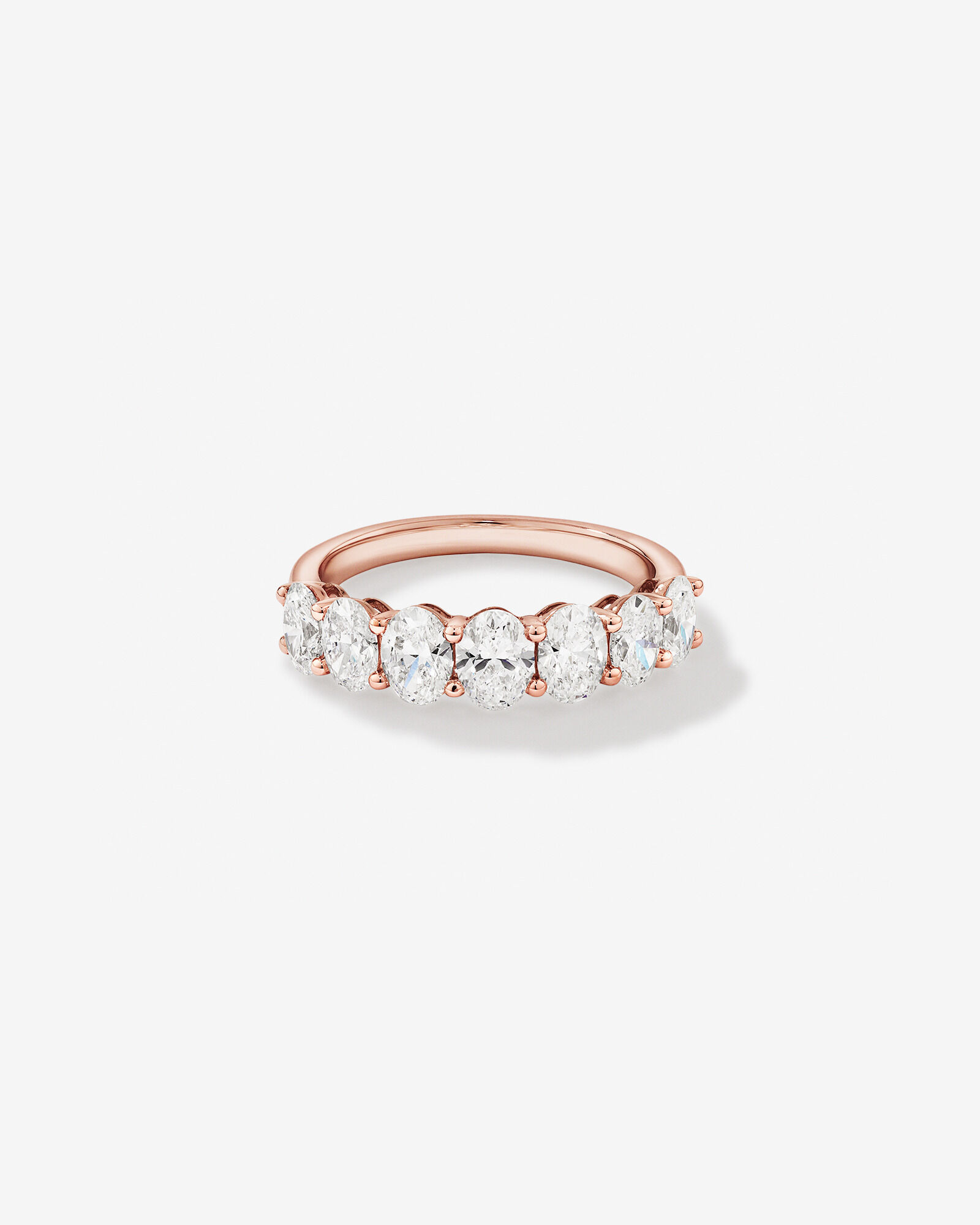 2.00 Carat TW Oval Laboratory-Grown Diamond Wedding Ring in 14kt Rose Gold