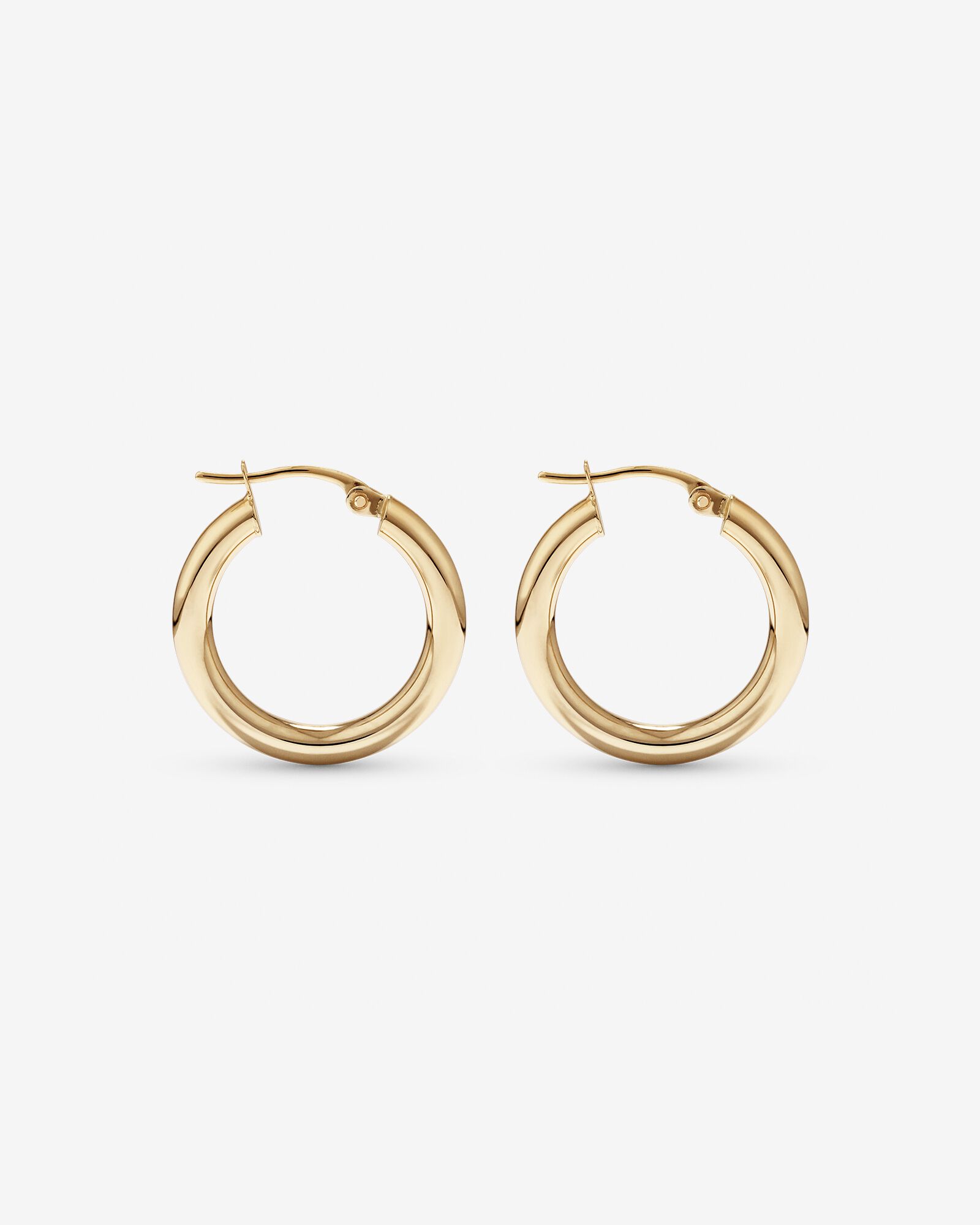 15mm Hoop Earrings in 10kt Yellow Gold