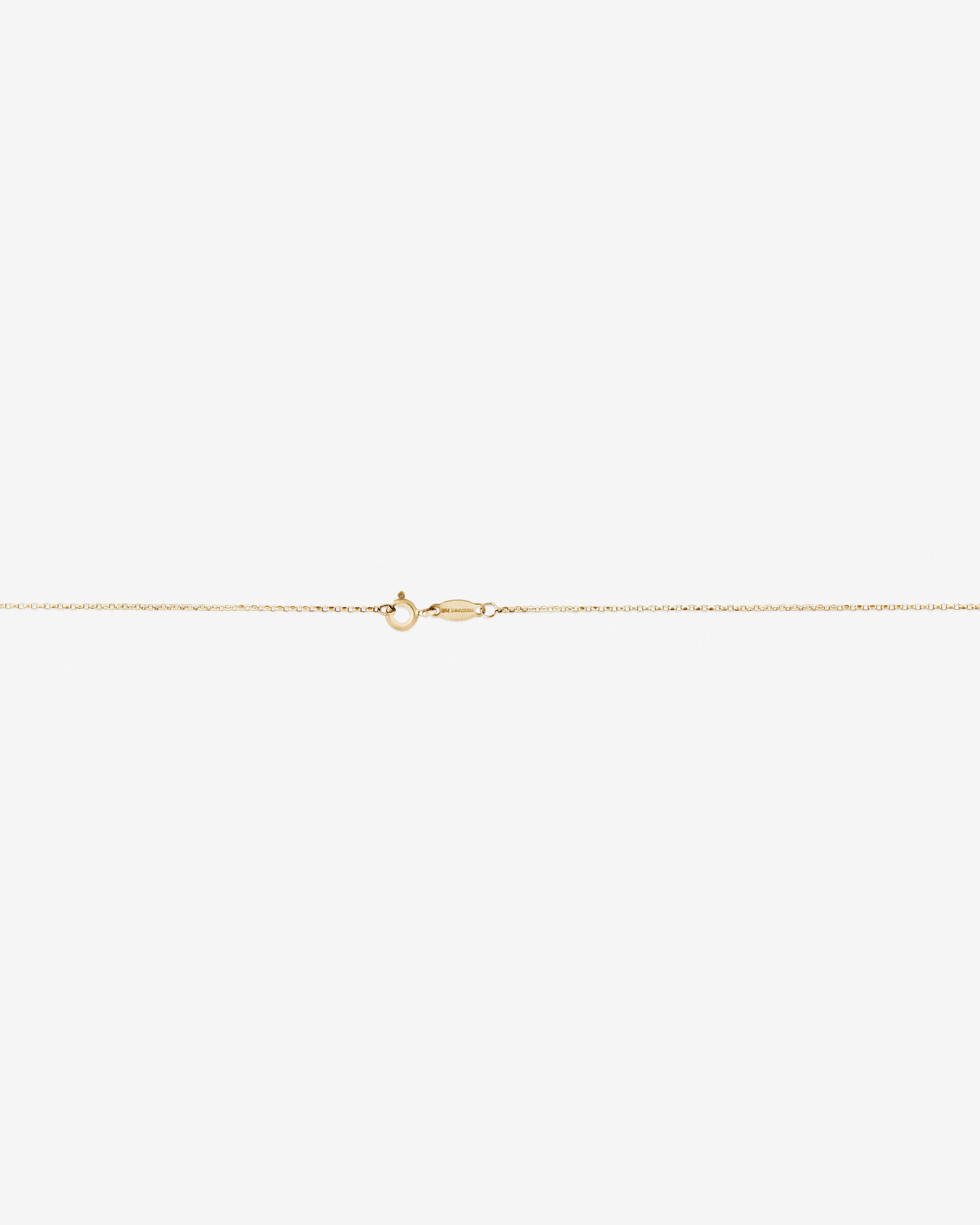 50cm (20") 1mm Width Diamond Cut Belcher Chain in 18kt Yellow Gold