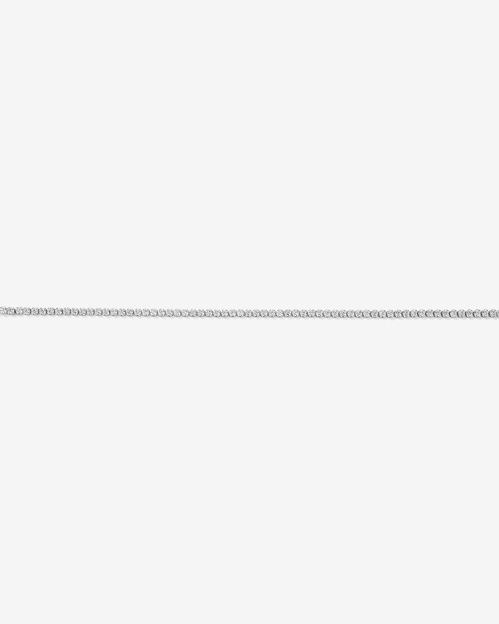 19cm (7.4") Mini Round Tennis Bracelet with Cubic Zirconia in Sterling Silver